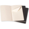 Набор блокнотов MOLESKINE Cahier Journal Large, нелинованный, чёрный QP318