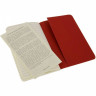 Набор блокнотов MOLESKINE Cahier Journal Pocket, линейка, клюквенный CH111