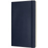 Записная книжка MOLESKINE Classic Soft Large, линейка, синий сапфир QP616B20