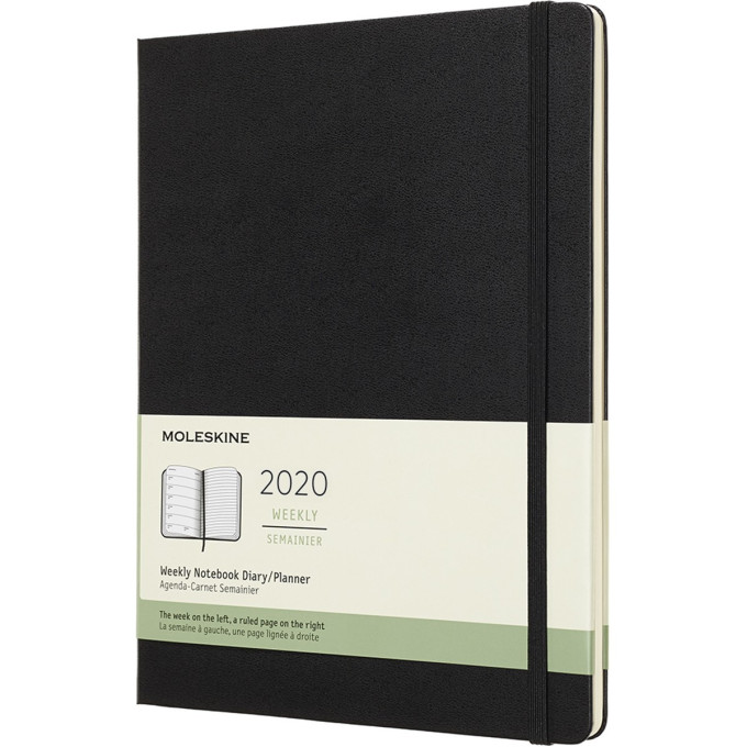 Еженедельник MOLESKINE Classic WKNT XL, черный DHB12WN4